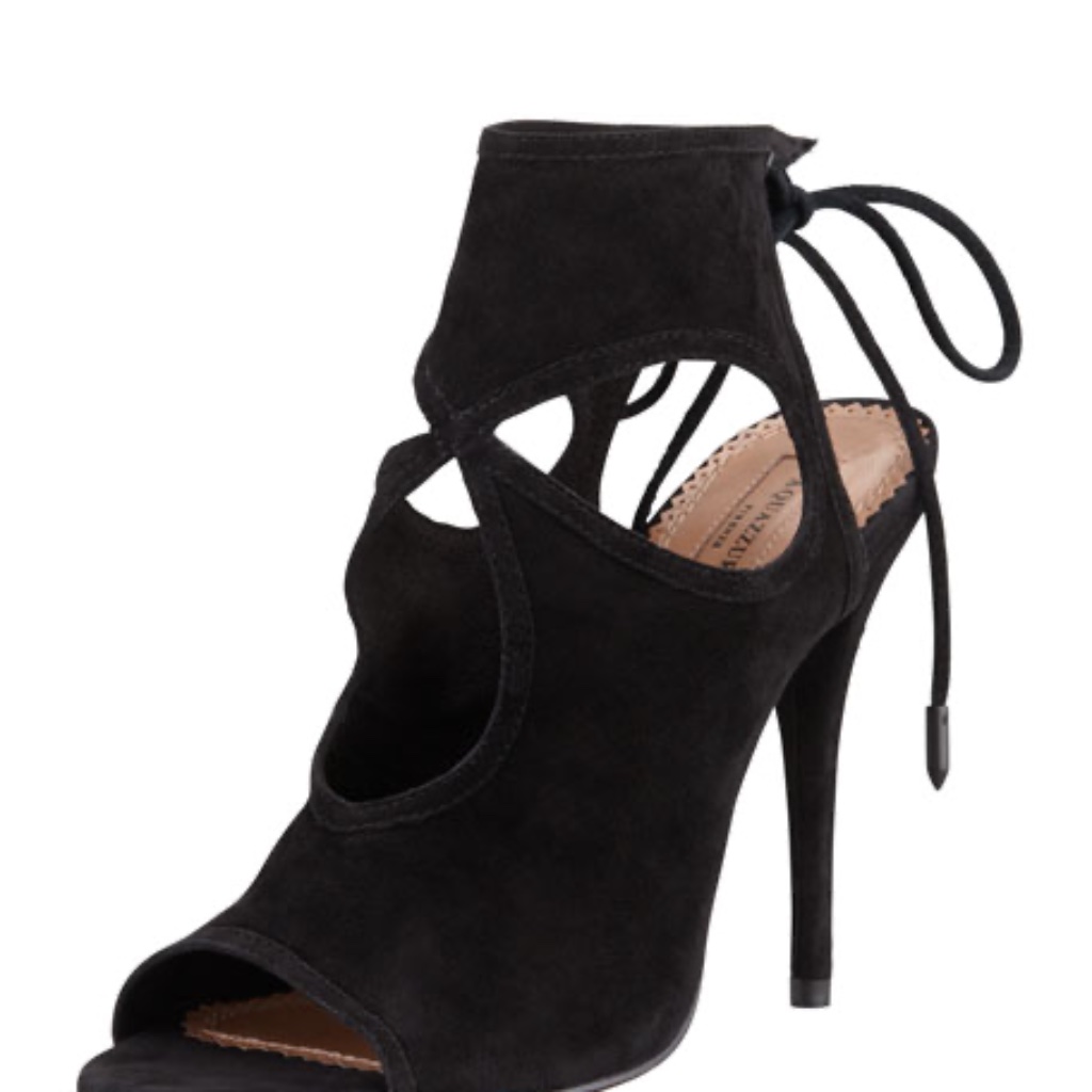 Aquazzura Sexy Thing Suede Cutout